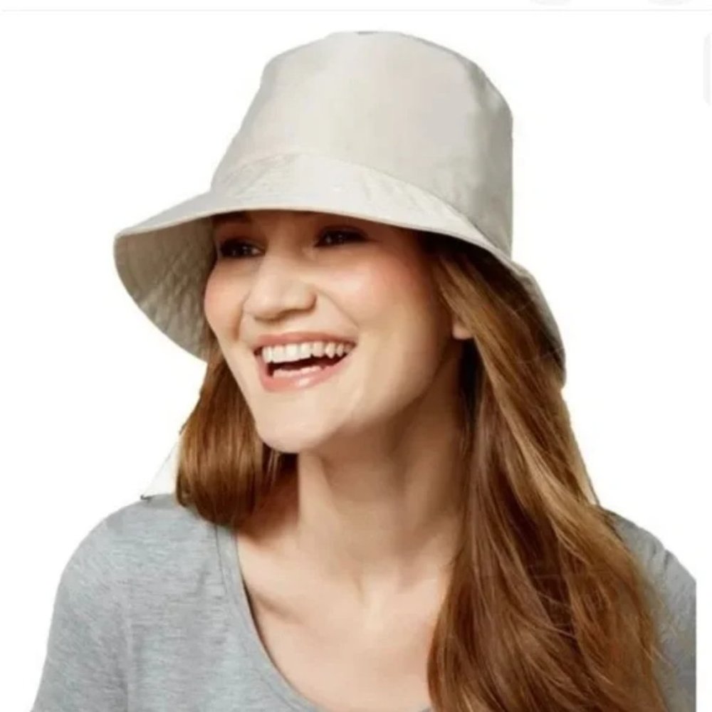 Nine West Rain Bucket Hat - Tan ONE SIZE